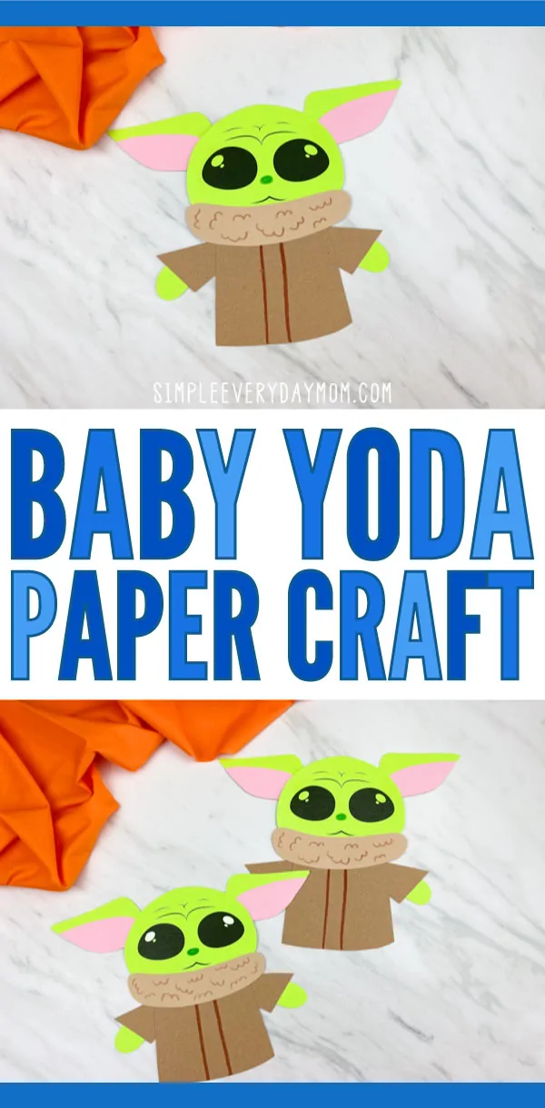 Grogu baby yoda craft free template