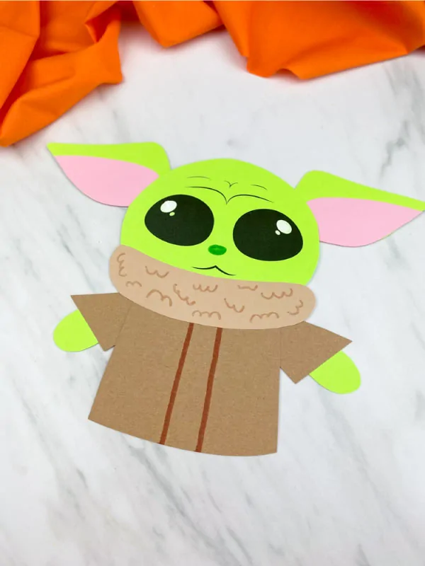 Grogu baby yoda craft free template