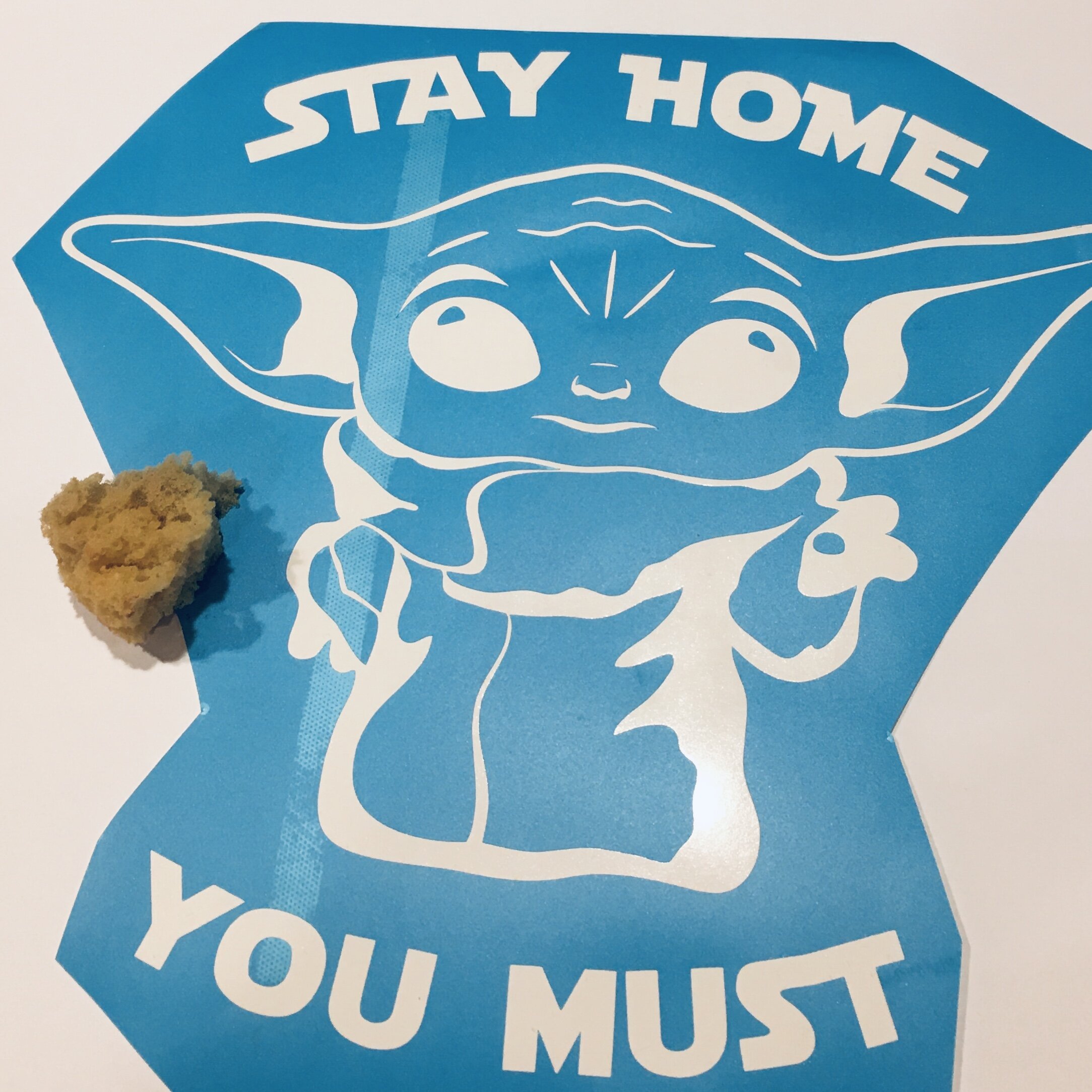 Baby yoda stay home you must adhesive design stencil design kit for may the th be with you pre