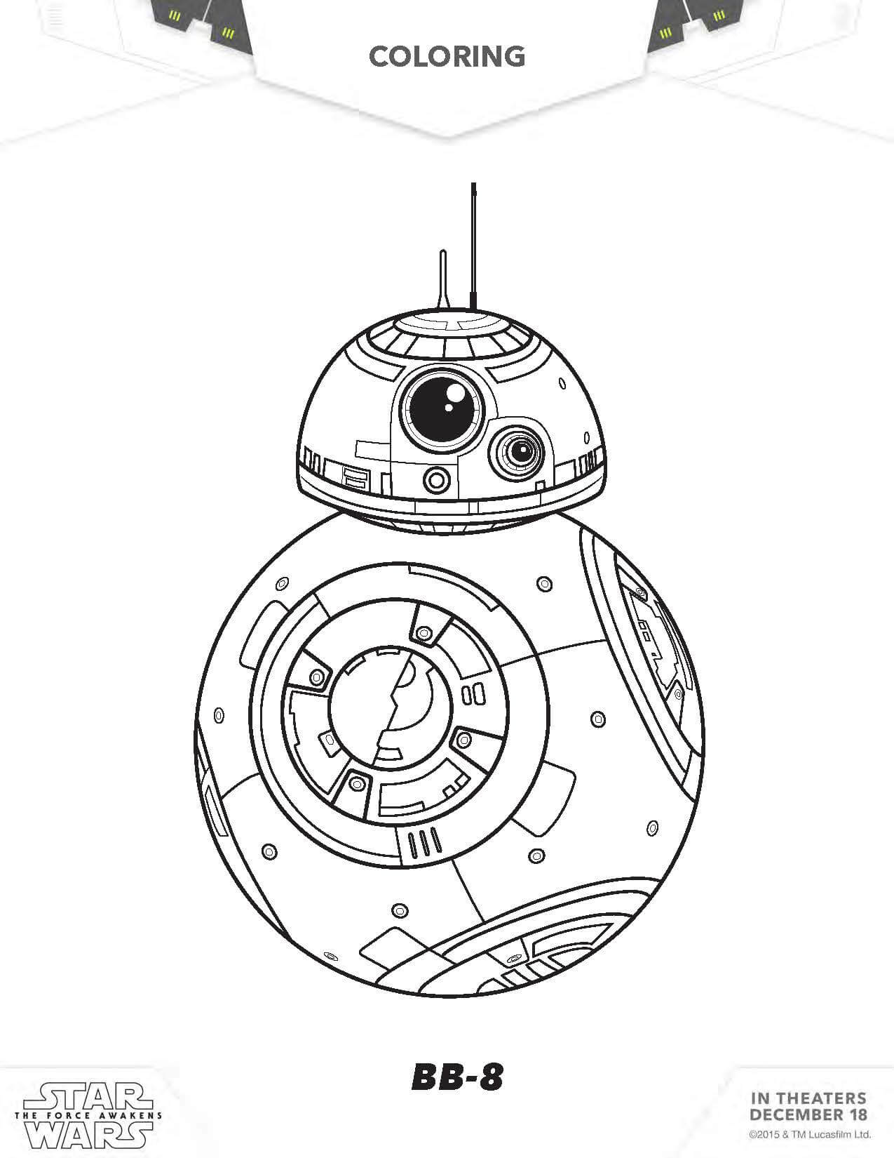 Star wars coloring pages the force awakens coloring pages