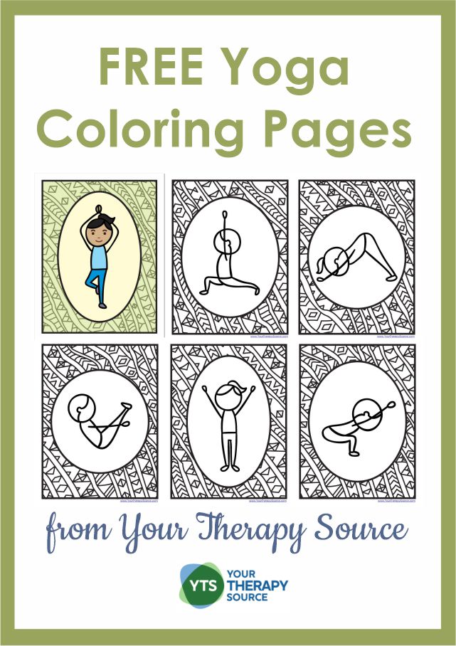 Yoga coloring pages