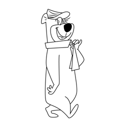 Yogi bear coloring pages for kids printable free download