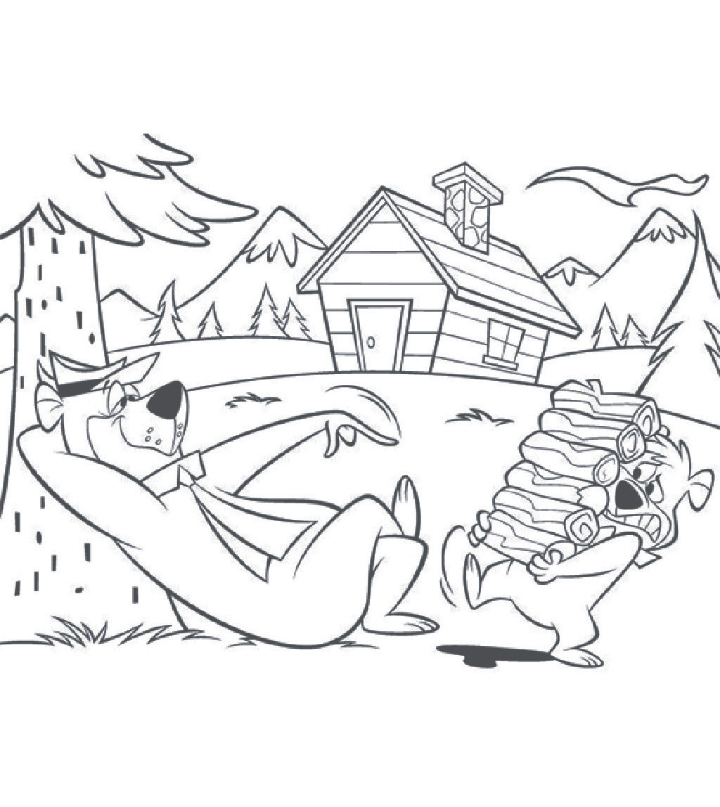 Coloring pages yogi bears jellystone parkâ