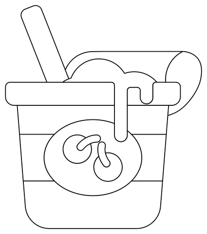 Yogurt coloring page free printable coloring pages