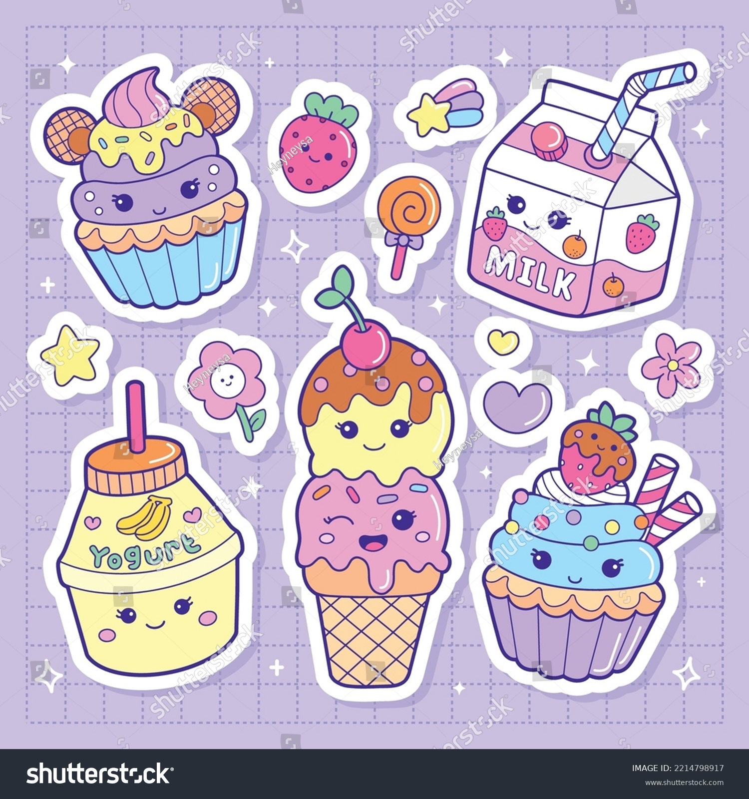 Kawaii stickers photos images and pictures