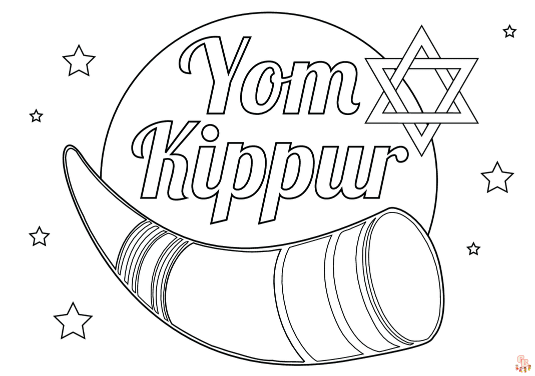 Printable yom kippur coloring pages free for kids and adults