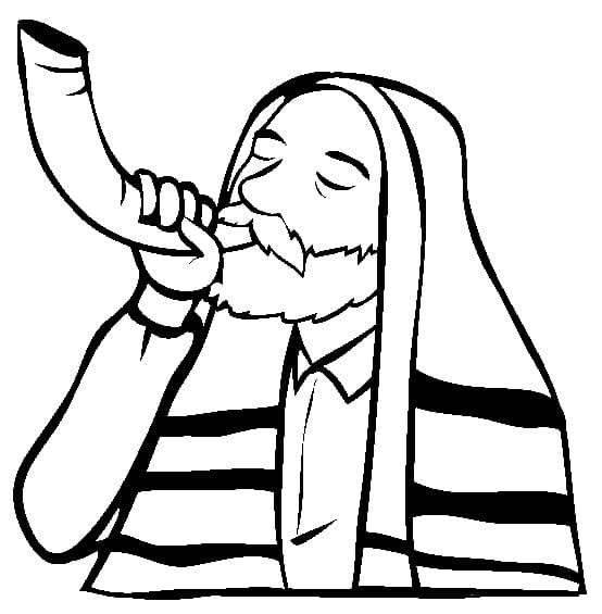 Print yom kippur coloring page