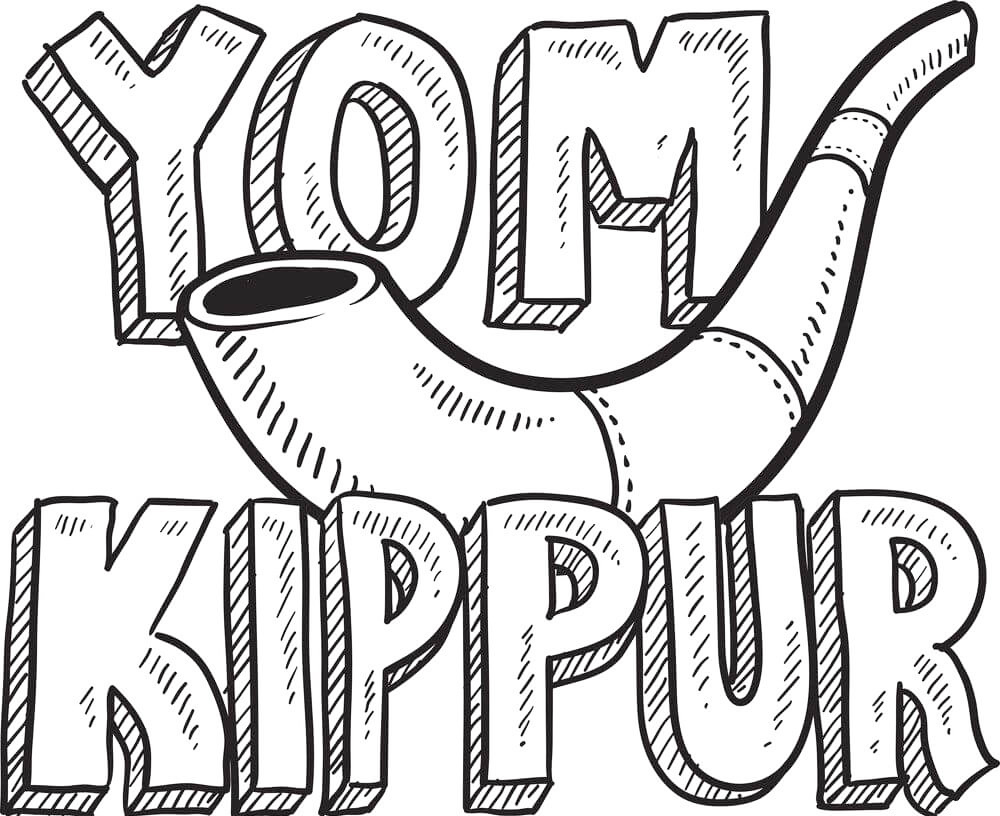 Yom kippur coloring pages