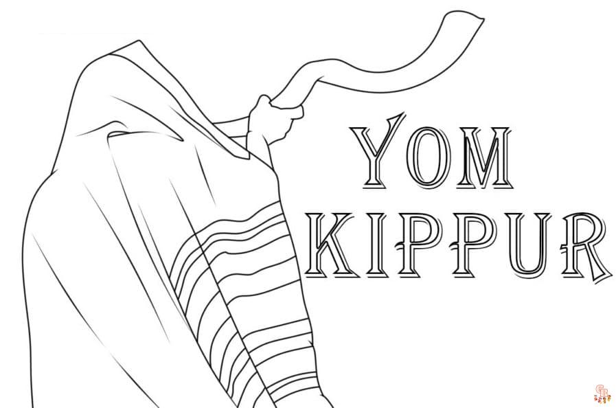 Printable yom kippur coloring pages free for kids and adults