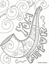 Yom kippur coloring pages