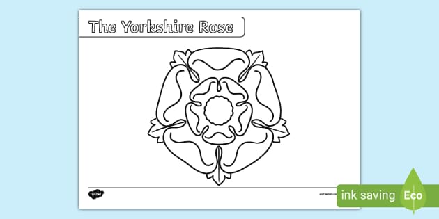 Yorkshire rose louring page teacher made