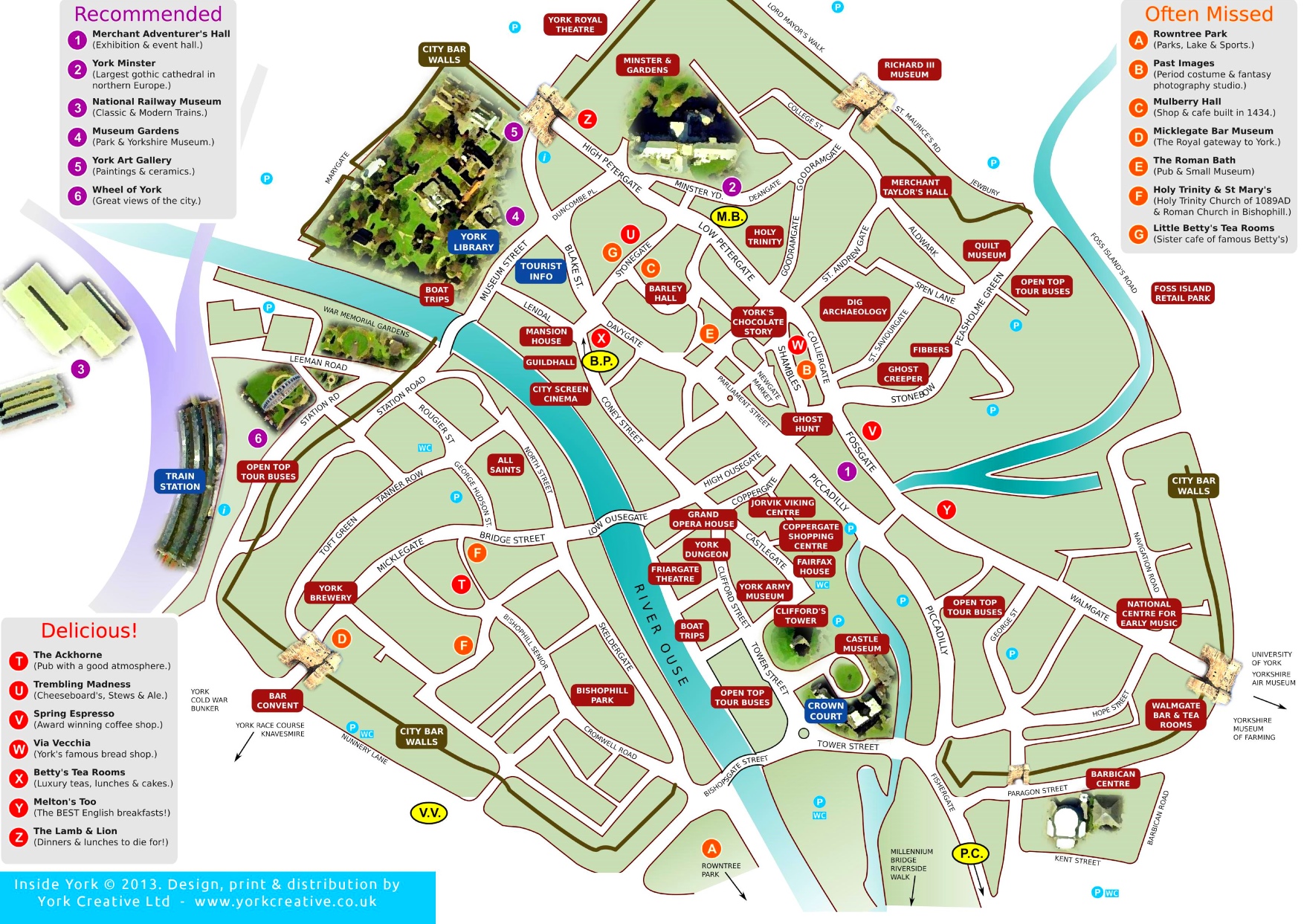 York sightseeing map