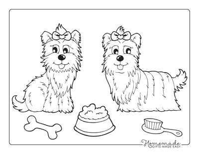 Free dog coloring pages for kids adults