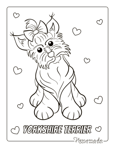 Free dog coloring pages for kids adults