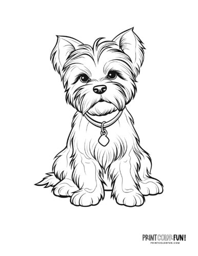 Dog coloring pages clipart pawsome activities for your little artist at