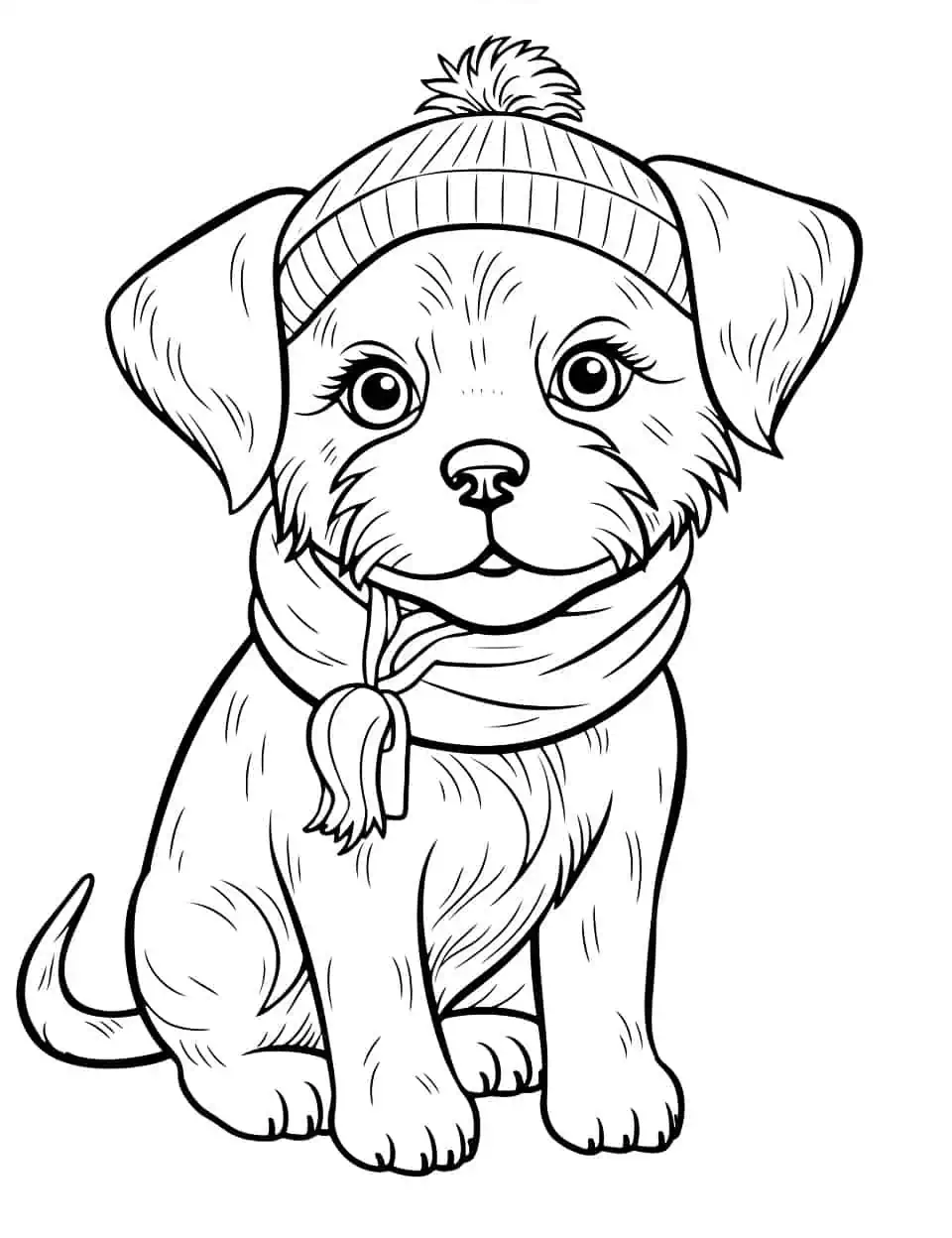 Dog coloring pages free printable sheets