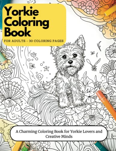 Yorkshire terrier coloring book