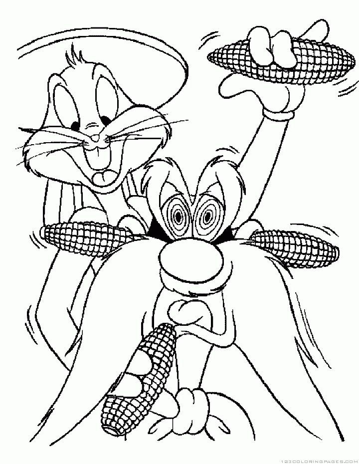 Bugs bunny coloring pages