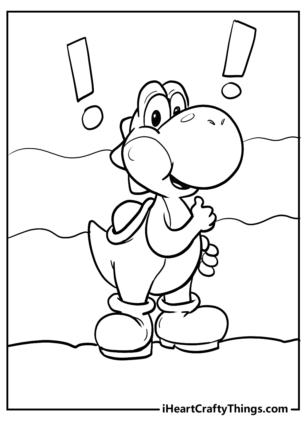 Printable yoshi coloring pages updated