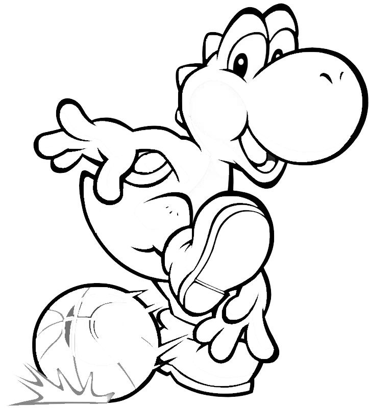 Free printable yoshi coloring pages for kids sports coloring pages mario coloring pages super mario coloring pages