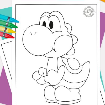 Free printable yoshi coloring pages kids activities blog