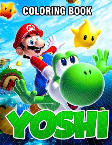 Yoshi coloring book for fan unique coloring pages for all fans great gifts for kidsboysgirlsteens ages