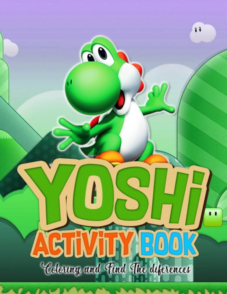 Yoshi activity book new edition coloring and find the differences ovidio alvim books