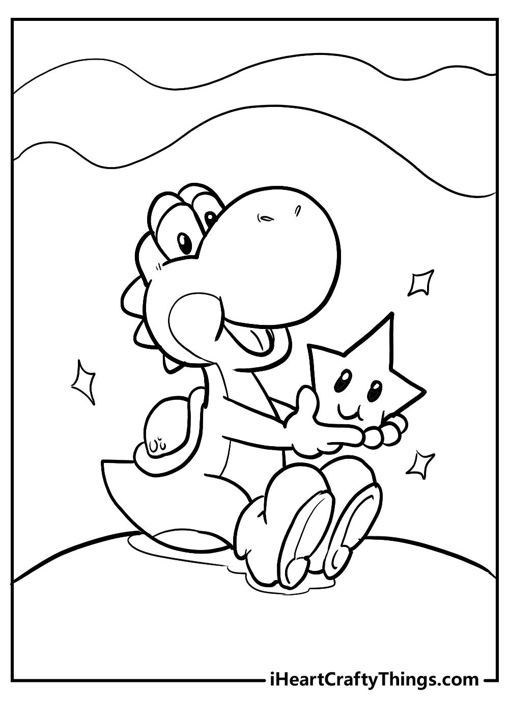 Printable yoshi coloring pages updated