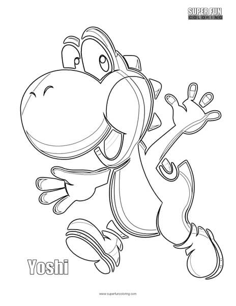 Yoshi coloring page