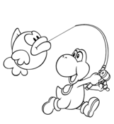 Yoshi coloring pages free coloring pages