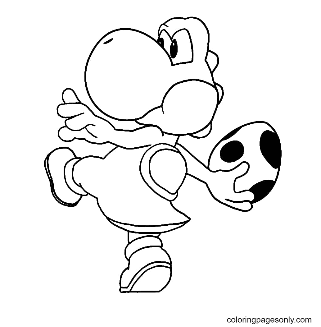 Yoshi coloring pages printable for free download