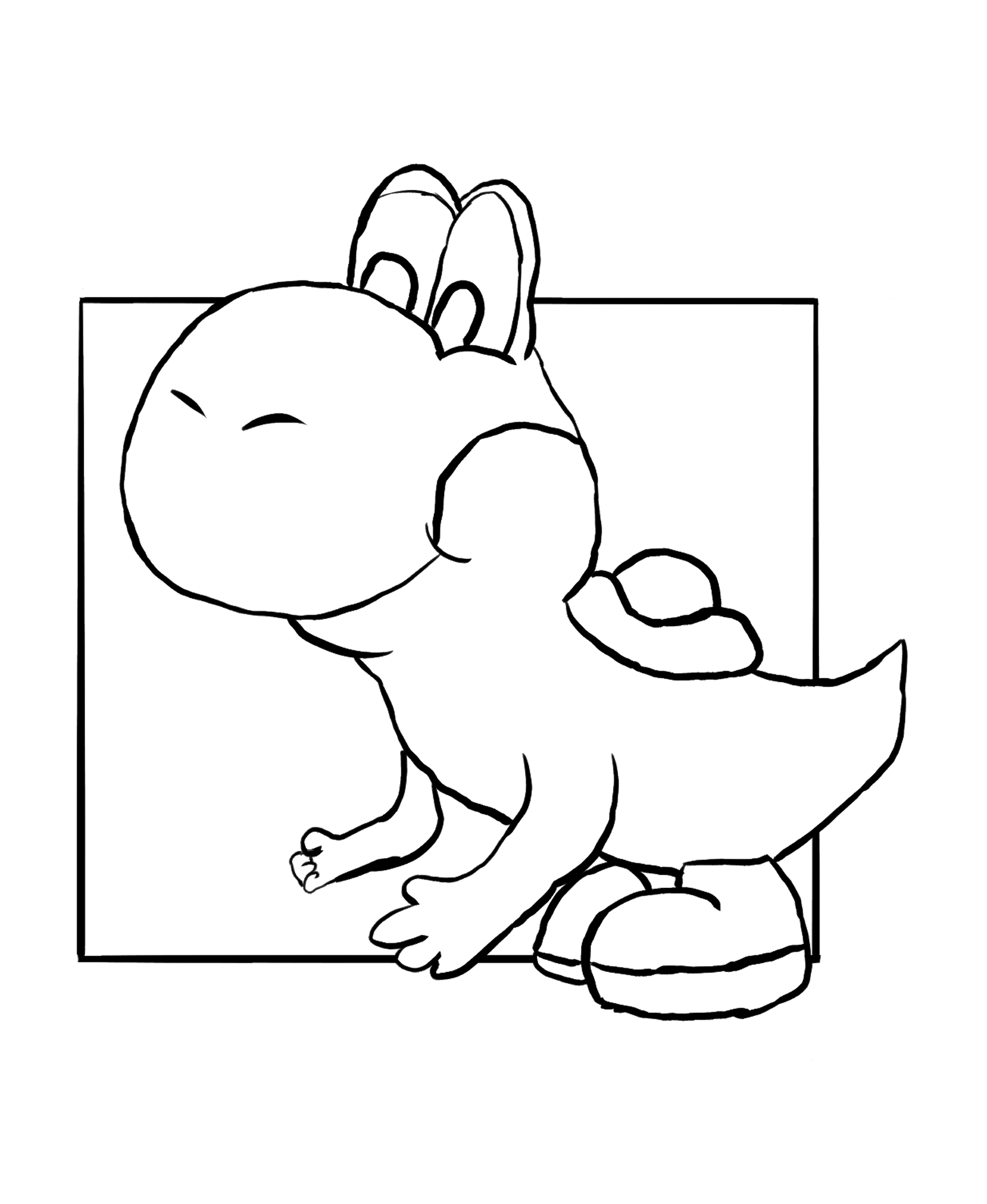 Yoshi coloring page â