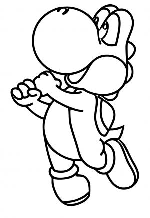 Free printable yoshi coloring pages for adults and kids