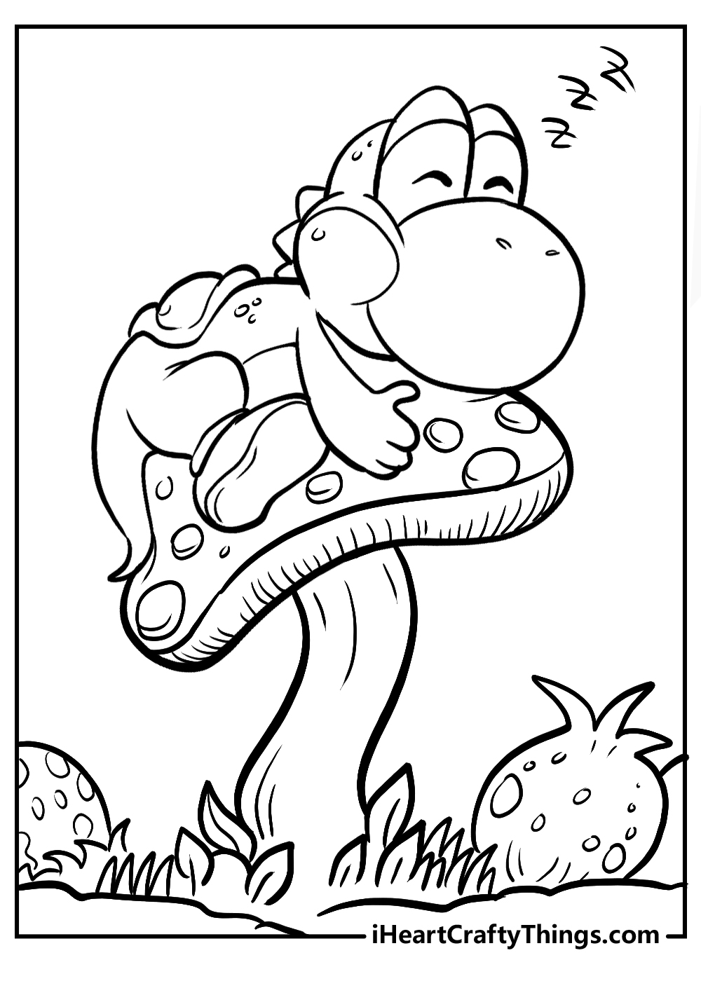 Printable yoshi coloring pages updated