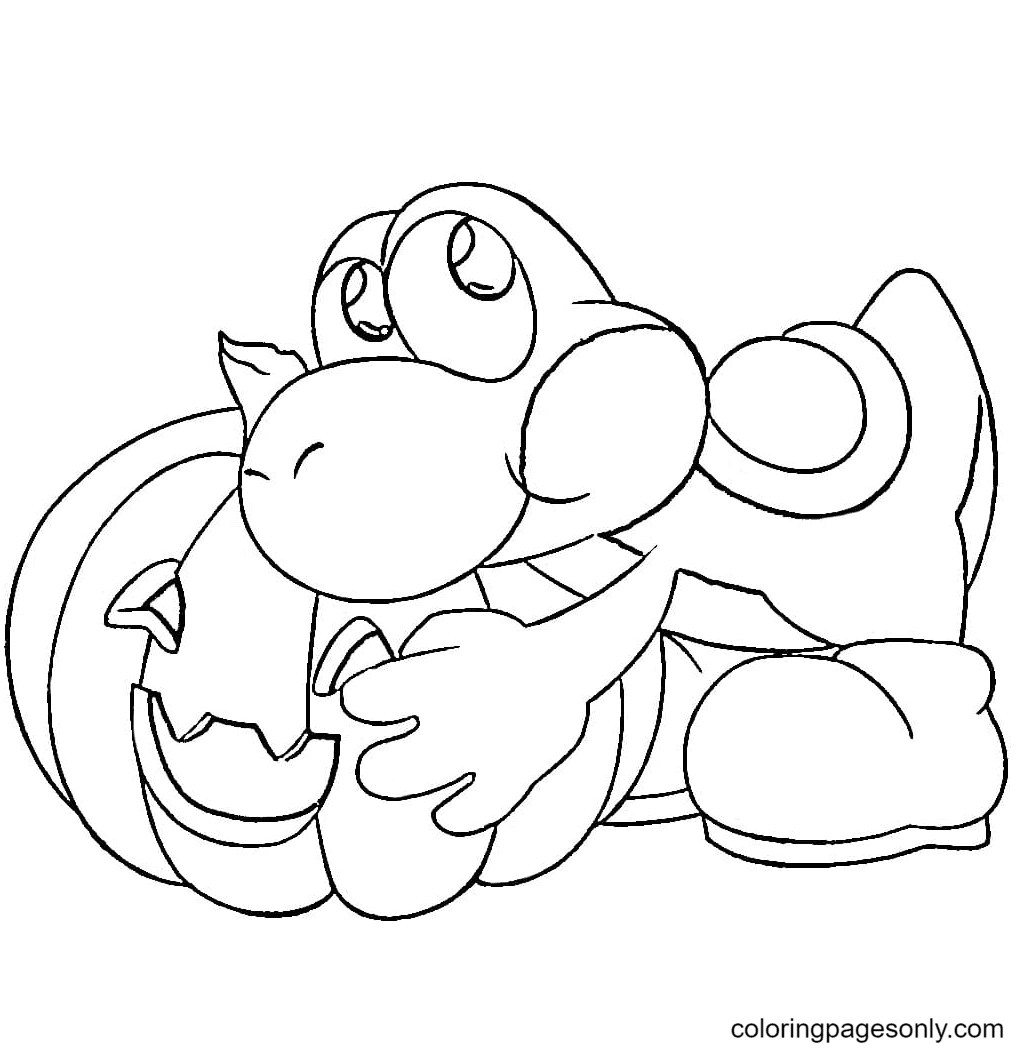 Yoshi coloring pages printable for free download