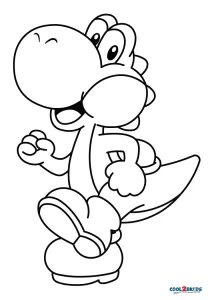 Printable yoshi coloring pages for kids