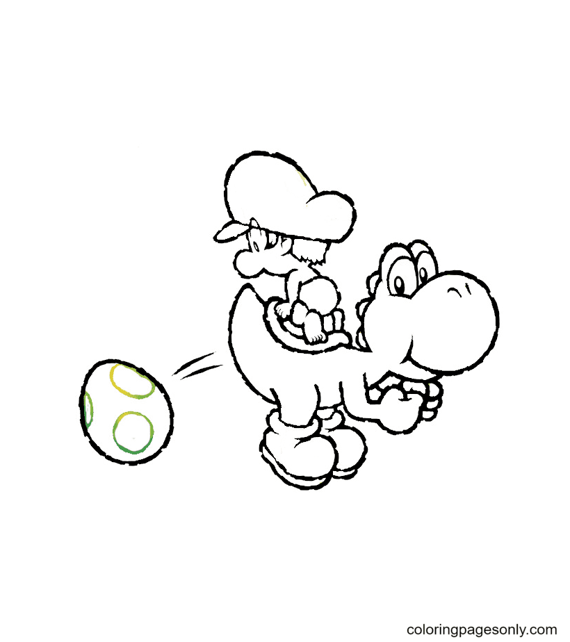 Yoshi coloring pages