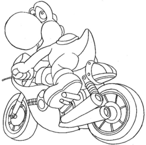 Funny yoshi coloring pages printable for kids