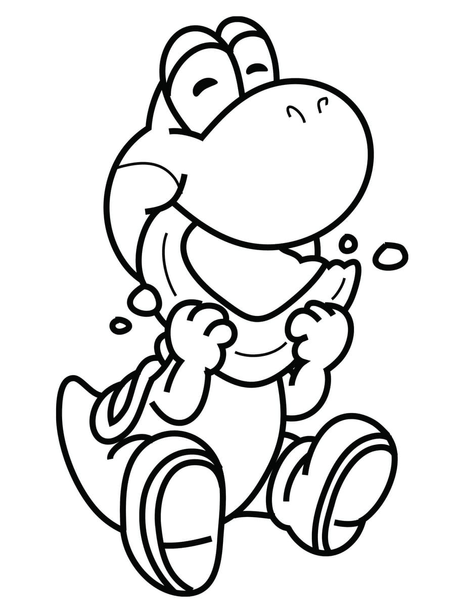 Yoshi coloring pages print dinosaur from mario wonder day â coloring pages for children and adults