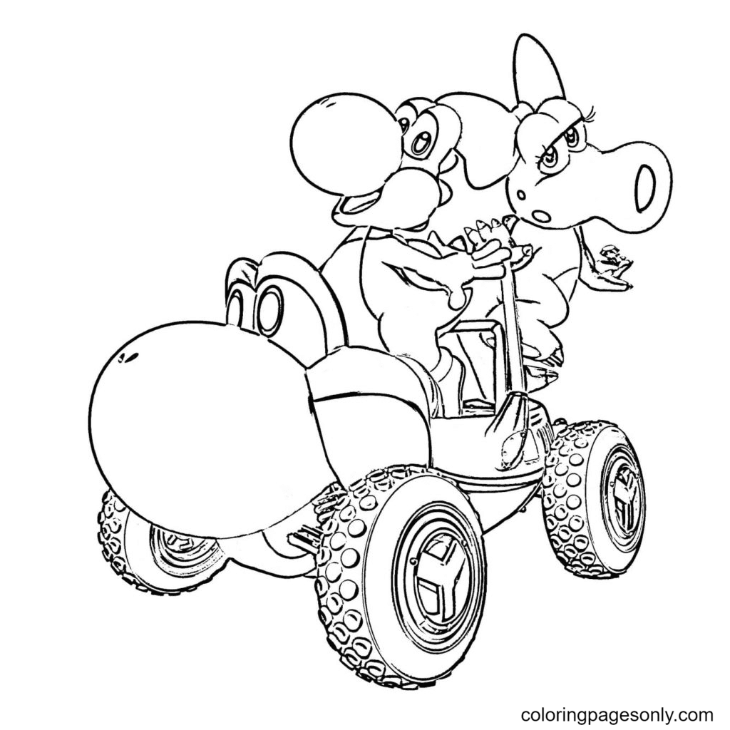 Yoshi coloring pages printable for free download