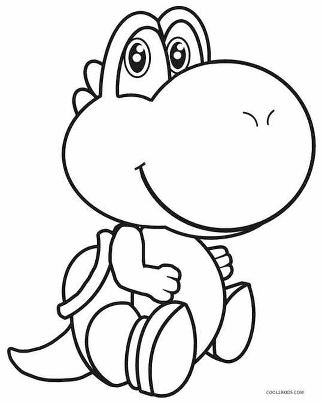 Get this yoshi coloring pages printable baby yoshi so cute