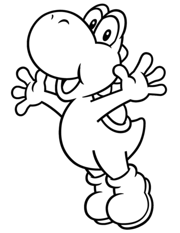 Yoshi coloring pages free coloring pages