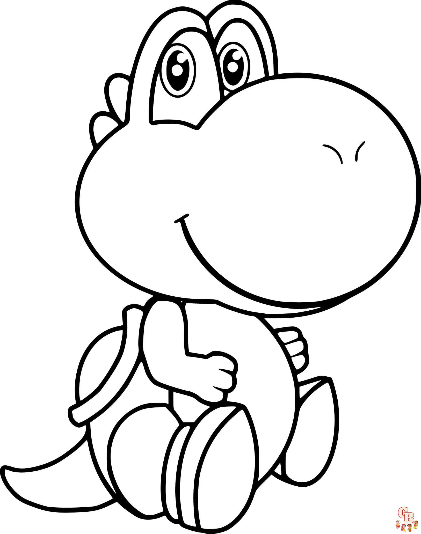 Cute yoshi coloring pages free printable sheets for kids