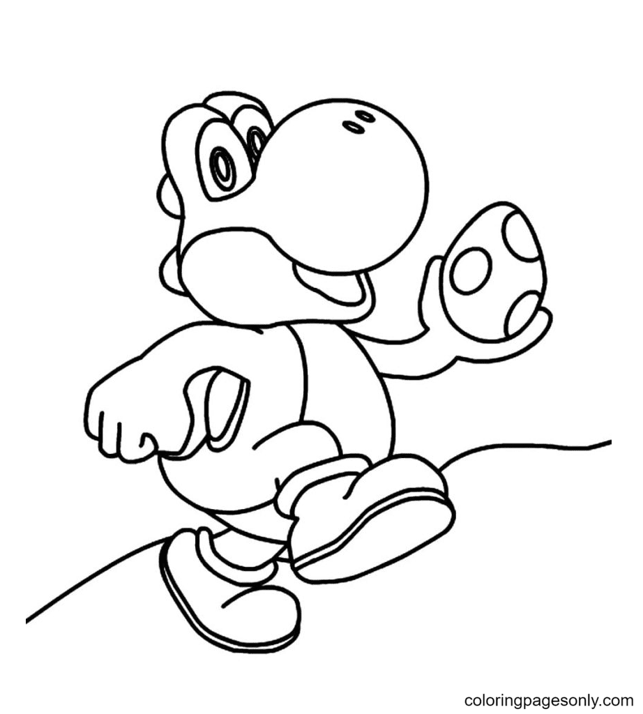 Yoshi coloring pages printable for free download