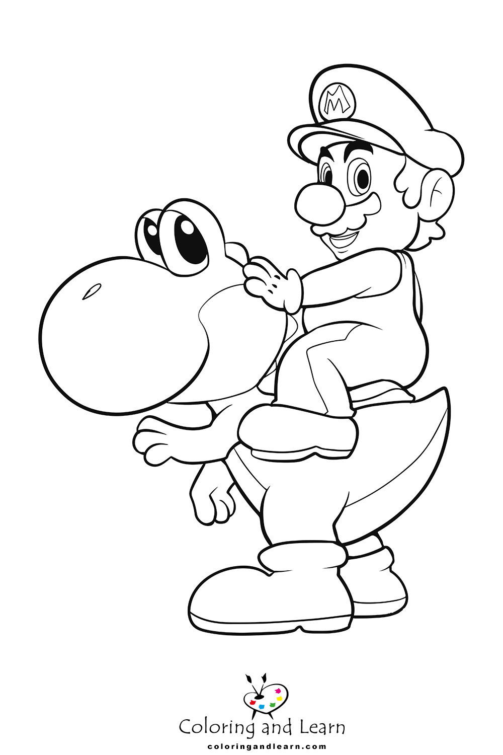 Yoshi coloring pages