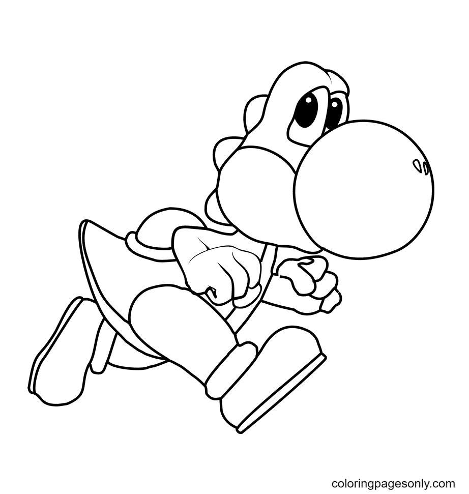 Yoshi coloring pages printable for free download