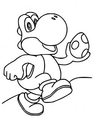 Free printable yoshi coloring pages for adults and kids