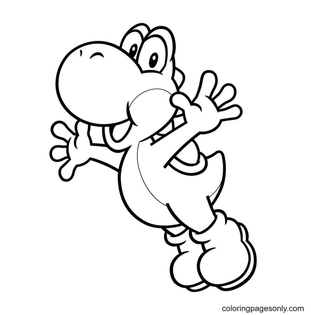 Yoshi coloring pages printable for free download