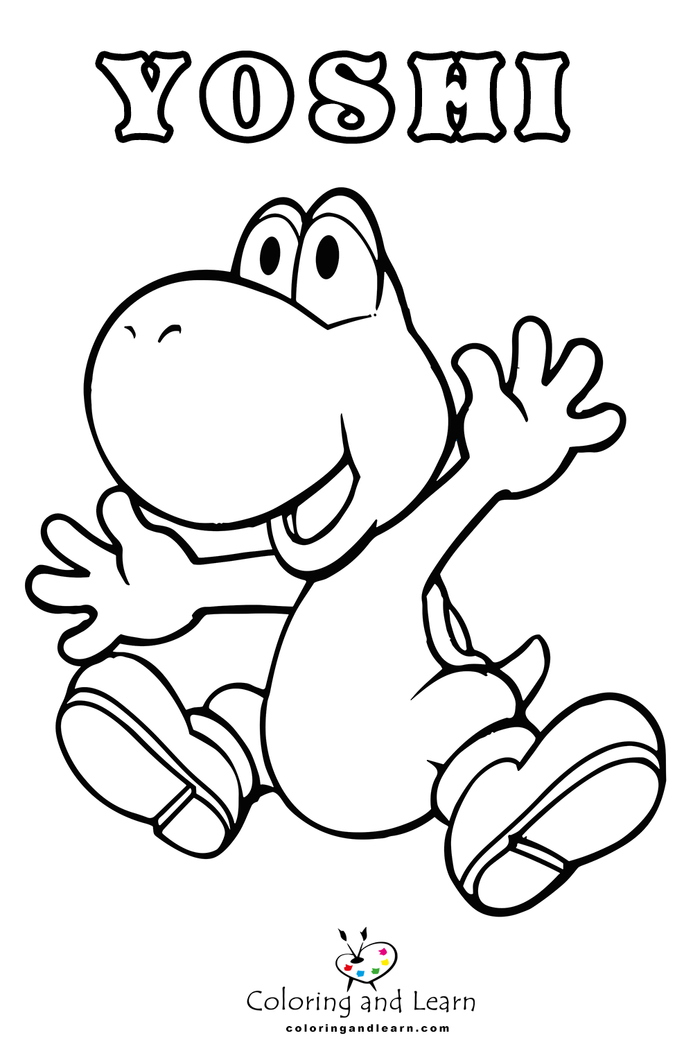 Yoshi coloring pages