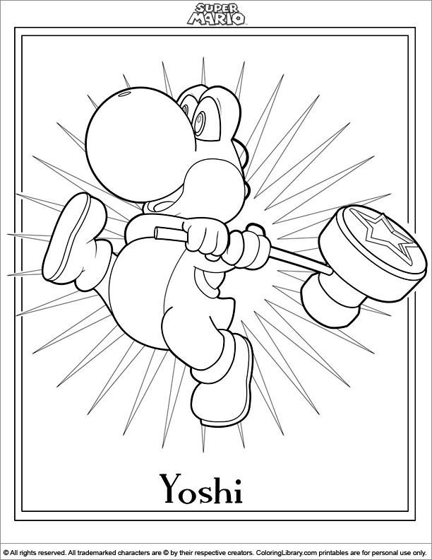 Coloring book sheet